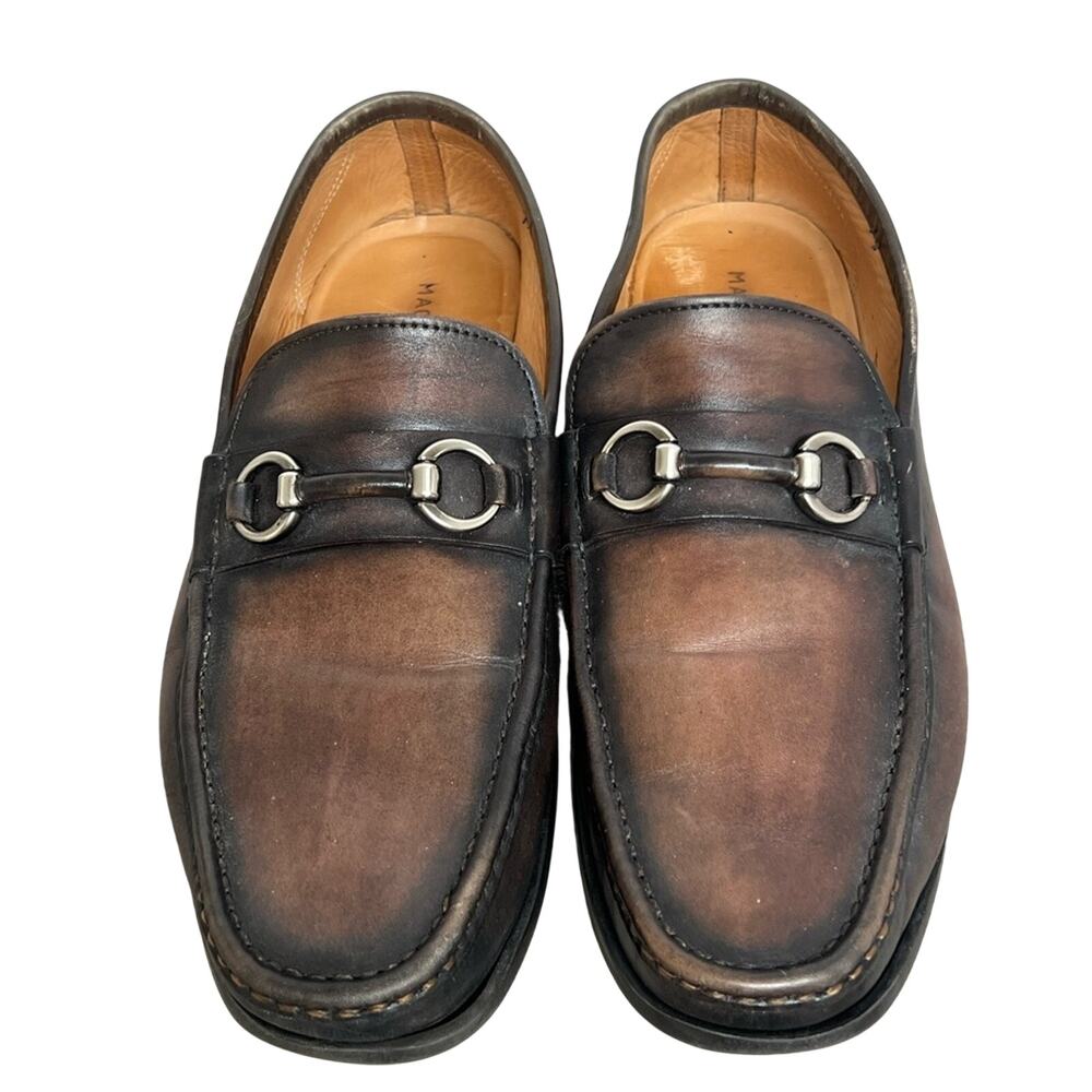 Mens Magnanni 'Blas' Bit Loafer Slip On - Tobacco Brown - Size 11 M